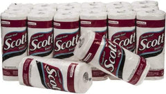 Scott - Perforated Roll of 1 Ply White Paper Towels - 11" Wide - Exact Industrial Supply