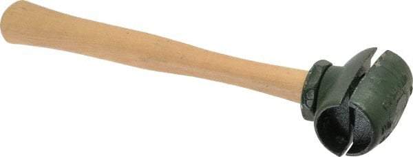 Garland - 1-3/4 Lb Head 1-1/2" Face Malleable Iron Split Head Hammer without Faces - Wood Handle - Exact Industrial Supply