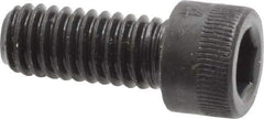 Made in USA - #10-24 UNC Hex Socket Drive, Socket Cap Screw - Alloy Steel, Black Oxide, Fully Threaded, 1" Length Under Head - Exact Industrial Supply