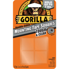 Gorilla Clear Mounting Tape Squares - Exact Industrial Supply