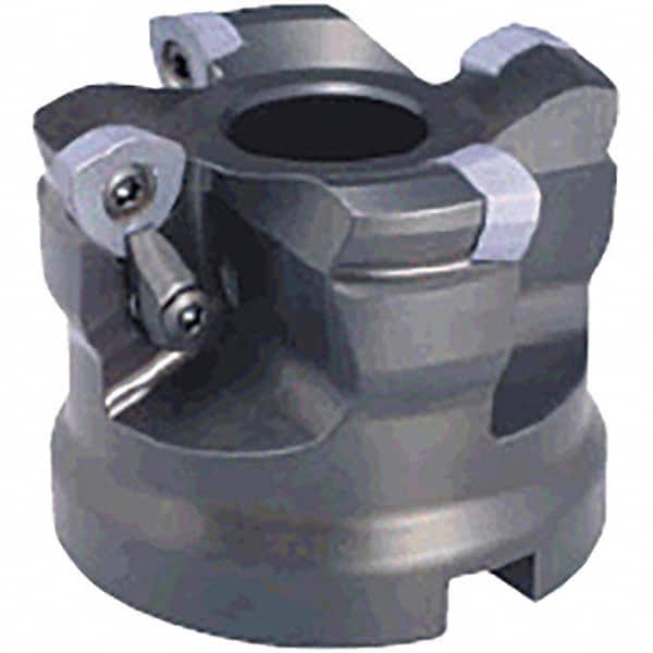 Tungaloy - 3" Cut Diam, 1" Arbor Hole, Indexable High-Feed Face Mill - Exact Industrial Supply