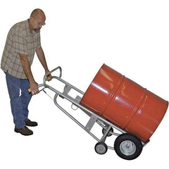 Wesco Industrial Products - 1,000 Lb Load Capacity, 30 & 55 Gal Pail Tipper - 25-7/8" Wide x 60" High, 4 Aluminum Wheels - Exact Industrial Supply
