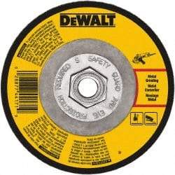 DeWALT - 24 Grit, 9" Wheel Diam, 1/8" Wheel Thickness, Type 27 Depressed Center Wheel - Aluminum Oxide, Diamond Matrix Bond, 6,600 Max RPM, Compatible with Angle Grinder - Exact Industrial Supply