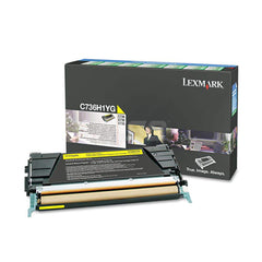 Lexmark - Office Machine Supplies & Accessories; Office Machine/Equipment Accessory Type: Toner Cartridge ; For Use With: Lexmark C736 ; Color: Yellow - Exact Industrial Supply
