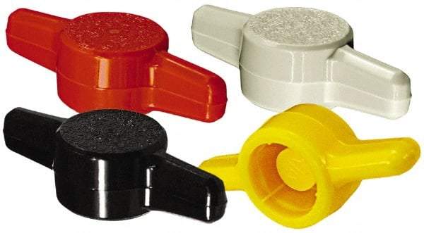 Made in USA - Tee Plastic Thumb Screw - 26mm OAL, 26mm Head Diam x 6.6mm Head Height - Exact Industrial Supply