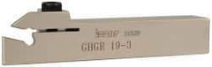 Iscar - GHG, Right Hand Cut, 1.58" Max Workpc Diam, GI..,TIP.. Insert, Indexable Cutoff Toolholder - 0.79 Max Depth of Cut, 3/4" Shank Width, 3/4" Shank Height, 4-1/2" OAL - Exact Industrial Supply