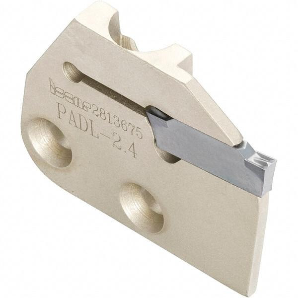 Iscar - Left Hand Cut, 3.18mm Insert Width, Cutoff & Grooving Support Blade for Indexables - 16.3mm Max Depth of Cut, 1.9mm Head Projection - Exact Industrial Supply