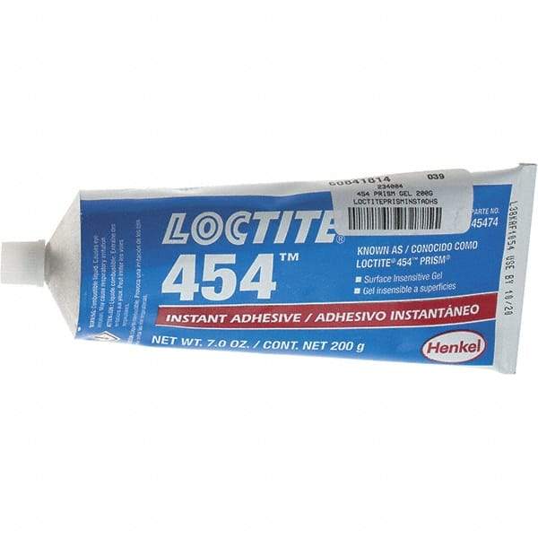 Loctite - 30 Gal Syringe Clear Instant Adhesive - 454 PRISM GEL 200G LOCTITEPRISMINSTADHS - Exact Industrial Supply