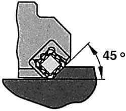 Iscar - 6" Cut Diam, 2" Arbor Hole, 0.23" Max Depth of Cut, 45° Indexable Chamfer & Angle Face Mill - 7 Inserts, SEKN/R 12... Insert, Right Hand Cut, 7 Flutes, Series F45E - Exact Industrial Supply