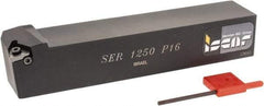 Iscar - External Thread, Right Hand Cut, 1-1/4" Shank Width x 1-1/4" Shank Height Indexable Threading Toolholder - 7" OAL, P 16 Insert Compatibility, SE Toolholder - Exact Industrial Supply