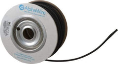 Alpha Wire - 6.35mm ID, Black PET Expandable Cable Sleeve - 100' Coil Length, -103 to 257°F - Exact Industrial Supply