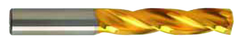 12.4mm Dia-Carbide HP 5XD Drill-150Â° Point-TiN - Exact Industrial Supply