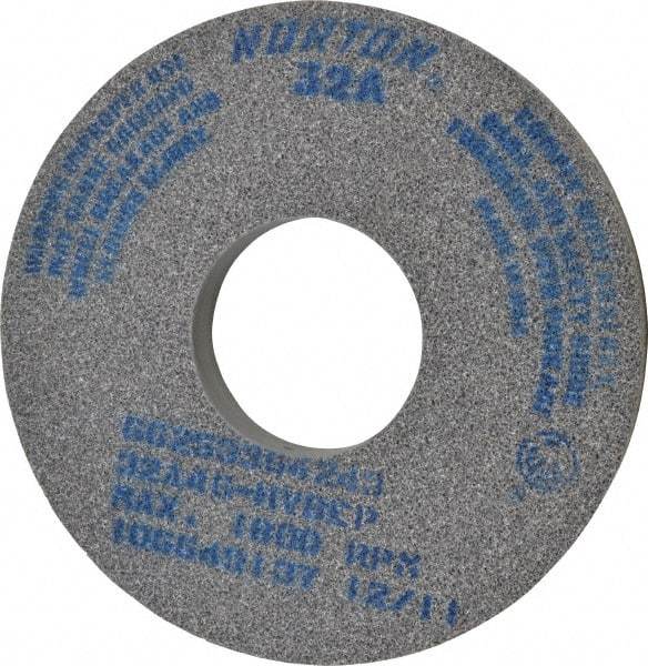 Norton - 14" Diam x 5" Hole x 1-1/2" Thick, H Hardness, 46 Grit Surface Grinding Wheel - Aluminum Oxide, Type 1, Coarse Grade, 1,800 Max RPM, Vitrified Bond, No Recess - Exact Industrial Supply