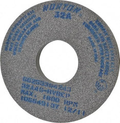 Norton - 14" Diam x 5" Hole x 1-1/2" Thick, H Hardness, 46 Grit Surface Grinding Wheel - Aluminum Oxide, Type 1, Coarse Grade, 1,800 Max RPM, Vitrified Bond, No Recess - Exact Industrial Supply