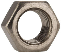 Value Collection - 3/8-24 UNF Stainless Steel Right Hand Hex Nut - 9/16" Across Flats, 21/64" High, Uncoated - Exact Industrial Supply