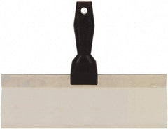 Hyde Tools - 12" Wide Flexible Blade Stainless Steel Joint Knife - Flexible, Polypropylene Handle - Exact Industrial Supply