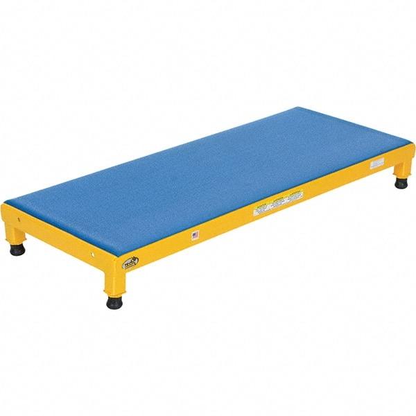 Vestil - 5" High x 19" Wide x 48" Deep, Yellow Step Stand - Steel, 500 Lb Capacity - Exact Industrial Supply