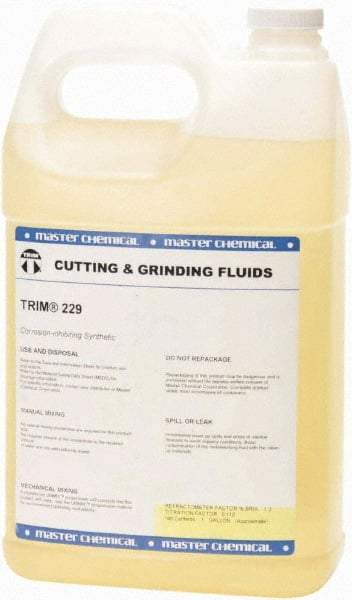 Master Fluid Solutions - Trim 229, 1 Gal Bottle Cutting Fluid - Synthetic - Exact Industrial Supply
