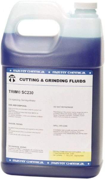 Master Fluid Solutions - Trim SC230, 1 Gal Bottle Cutting Fluid - Semisynthetic - Exact Industrial Supply