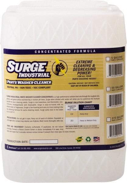 Surge Industrial - 5 Gal Pail Parts Washer Fluid - Water-Based - Exact Industrial Supply