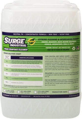 Surge Industrial - 5 Gal Bucket Cleaner/Degreaser - Liquid, Neutral pH, Unscented - Exact Industrial Supply