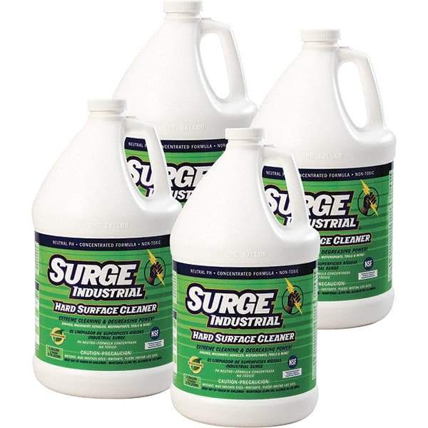 Surge Industrial - 1 Gal Bottle Cleaner/Degreaser - Liquid, Neutral pH, Unscented - Exact Industrial Supply