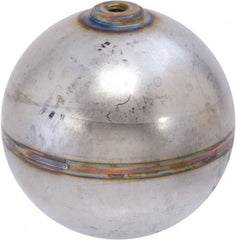 Control Devices - Metal Floats; Diameter (Inch): 5 ; Length (Inch): 5 ; Shape: Round ; Connection Type: SAE Thread ; Thread Size: 1/4-20 Female ; Material: Stainless Steel - Exact Industrial Supply