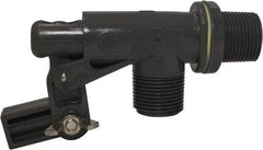 Control Devices - 3/4" Pipe, PVC, Angle Pattern-Single Seat, Mechanical Float Valve - 100 psi, MNPT End Connections - Exact Industrial Supply
