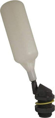Control Devices - 1/2" Pipe, PVC, Angle Pattern-Single Seat, Mechanical Float Valve - 100 psi, MNPT End Connections - Exact Industrial Supply