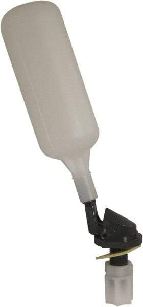 Control Devices - 1/4" Pipe, PVC, Angle Pattern-Single Seat, Mechanical Float Valve - 100 psi, Comp End Connections - Exact Industrial Supply