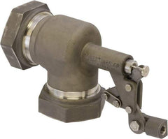 Control Devices - 1-1/4" Pipe, Stainless Steel, Angle Pattern-Single Seat, Mechanical Float Valve - 100 psi, FIP End Connections - Exact Industrial Supply