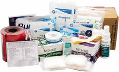 Medique - 175 Piece, 75 Person, Refill for Industrial First Aid Kit - Plastic Bag - Exact Industrial Supply