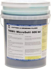 Master Fluid Solutions - Trim MicroSol 606 bd, 5 Gal Pail Cutting & Grinding Fluid - Semisynthetic - Exact Industrial Supply