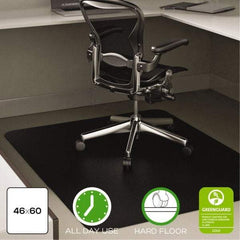 Deflect-o - 53" Long x 45" Wide, Chair Mat - Rectangular, Straight Edge Style - Exact Industrial Supply