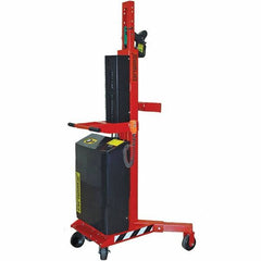 Wesco Industrial Products - 1,100 Lb Load Capacity, 30, 55 & 85 Gal Drum Grab - 41" Wide x 66" High, 4 Steel Wheels - Exact Industrial Supply