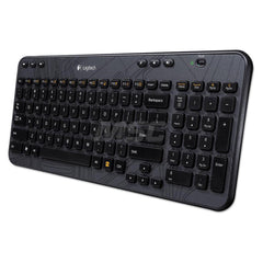Logitech - Office Machine Supplies & Accessories; Office Machine/Equipment Accessory Type: Wireless Keyboard ; For Use With: Computer ; Contents: Unifying Receiver; 2 AA Batteries (Pre-Installed); User Documentation ; Color: Black - Exact Industrial Supply