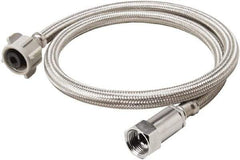 B&K Mueller - 3/8" Compression Inlet, 7/8" Ballcock Outlet, Stainless Steel Toilet Connector - Use with Toilets - Exact Industrial Supply