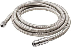 B&K Mueller - 1/4" Compression Inlet, 1/4" Compression Outlet, Stainless Steel Icemaker Connector - Use with Ice Makers - Exact Industrial Supply
