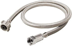 B&K Mueller - 3/8" Compression Inlet, 7/8" Ballcock Outlet, Stainless Steel Toilet Connector - Use with Toilets - Exact Industrial Supply