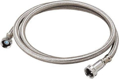 B&K Mueller - 3/4" Hose Inlet, 3/4" Hose Thread Outlet, Stainless Steel Washing Machine Connector - Use with Washer Machines - Exact Industrial Supply