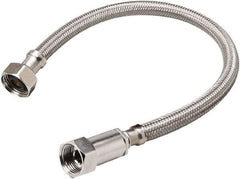 B&K Mueller - 3/8" Compression Inlet, 1/2" FIP Outlet, Stainless Steel Faucet Connector - Use with Faucets - Exact Industrial Supply