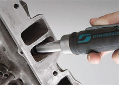 Dynabrade - 1/4" Collet, Straight Handle, Air Straight Die Grinder - 25,000 RPM, Rear Exhaust, 20 CFM, 0.4 hp, 90 psi, 1/4" Inlet - Exact Industrial Supply