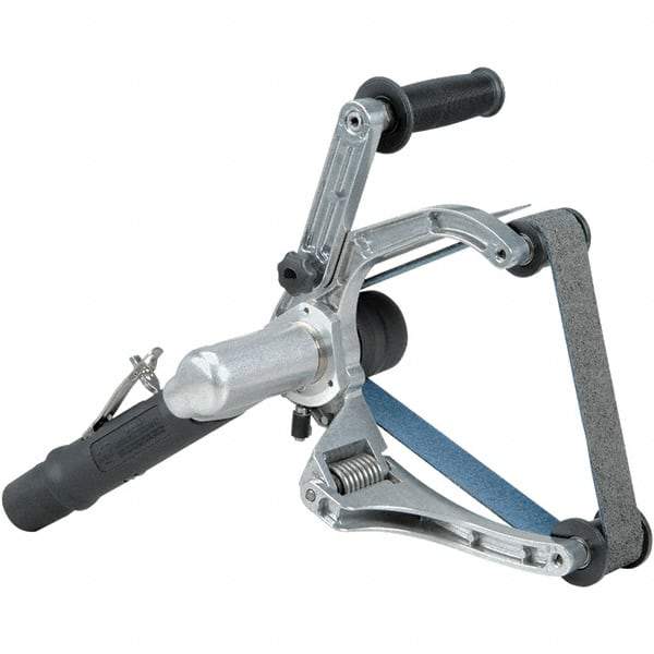 Dynabrade - 1-1/2 x 30", 3,400 RPM Air Belt Sander - 0.7 hp, 1/4 NPT Inlet, Rear Exhaust, 40 CFM - Exact Industrial Supply