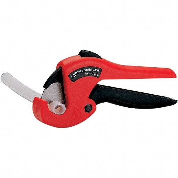 Rothenberger - 1" Pipe Capacity, Tube & Pipe Cutter - Cuts Plastic, PVC, CPVC, 8" OAL - Exact Industrial Supply