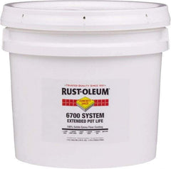 Rust-Oleum - 1 Gal Pail Clear Epoxy Floor Coating - 100 Sq Ft/Gal Coverage, <100 g/L g/L VOC Content, Low Odor & Low VOC - Exact Industrial Supply