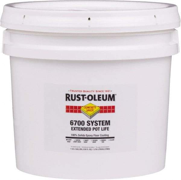 Rust-Oleum - 1 Gal Clear Epoxy Floor Coating - Low Odor & Low VOC - Exact Industrial Supply