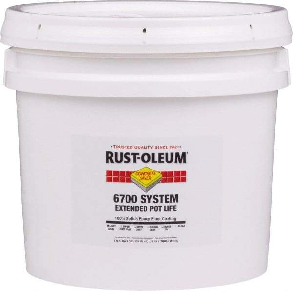 Rust-Oleum - 1 Gal Clear Epoxy Floor Coating - Low Odor & Low VOC - Exact Industrial Supply