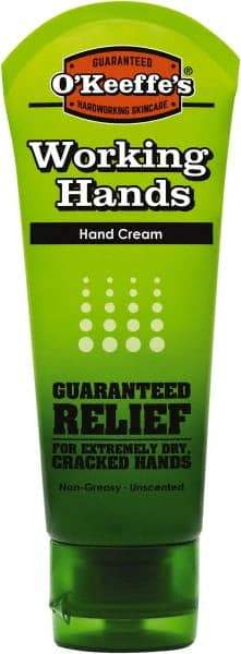 O'Keeffe's - 3 oz Moisturizing Hand Cream - Comes in Tube, Fragrance Free - Exact Industrial Supply