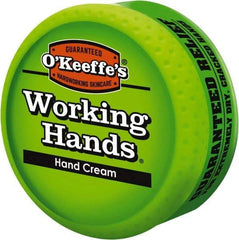 O'Keeffe's - 3.4 oz Moisturizing Hand Cream - Comes in Jar, Fragrance Free - Exact Industrial Supply