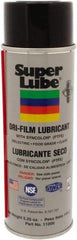 Synco Chemical - 5.25 oz Aerosol Can Dry Film Lubricant - White, -40°F to 500°F, Food Grade - Exact Industrial Supply